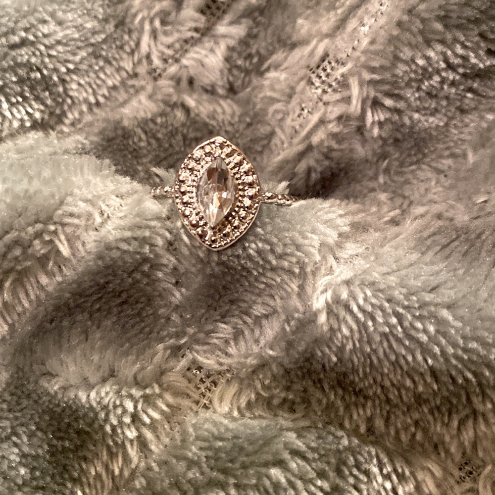 Silver Rhinestone Ring